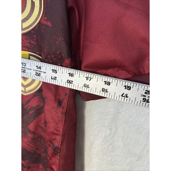 NWT Venezuela Soccer Jersey Slim Fit Size 28 Small Givova Red Burgundy Gold - Picture 7 of 7